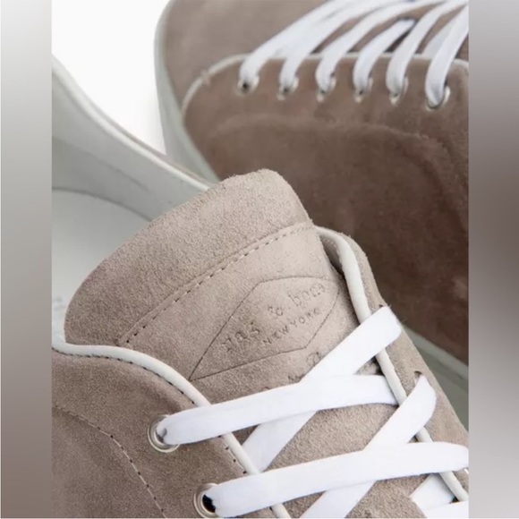 Rag & Bone Kent Lace Up Sneakees Grey Suede - Picture 7 of 9